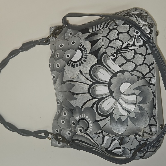 Anuschka handbag Black White Gray - Picture 2 of 11